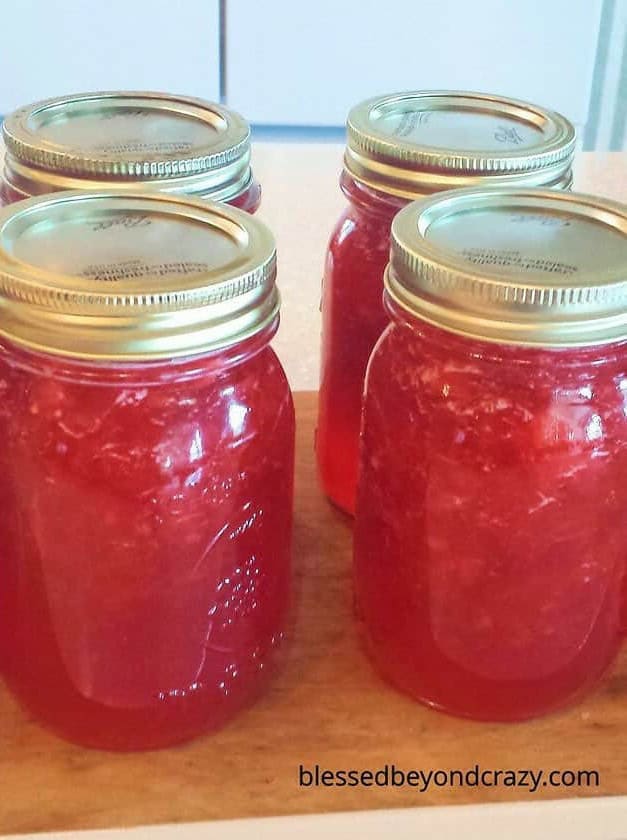 Homemade Rhubarb Strawberry Pineapple Jam