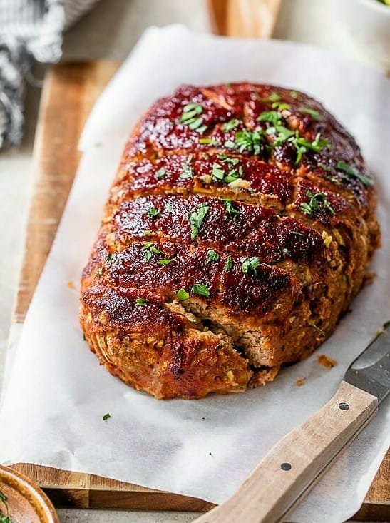 Turkey Meatloaf with Zucchini