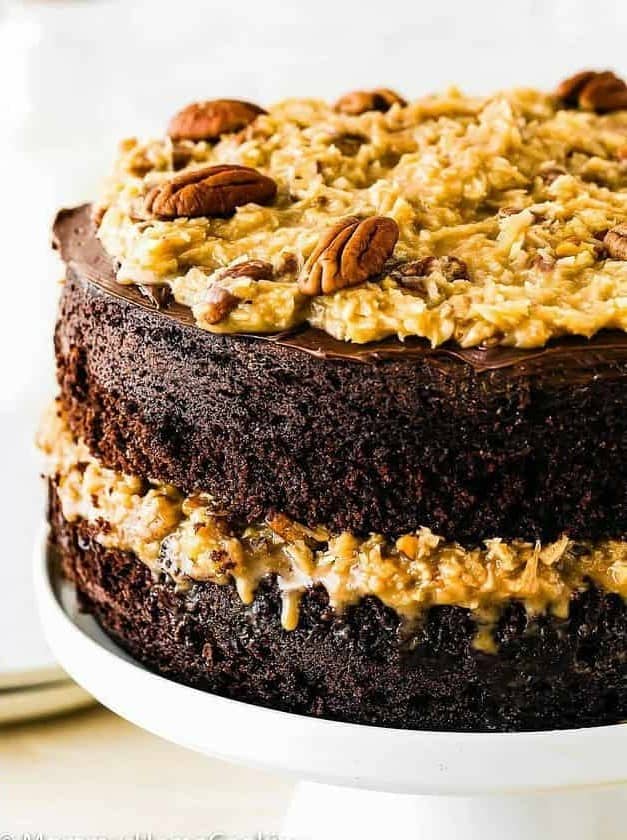 Eggless German Chocolate Cake