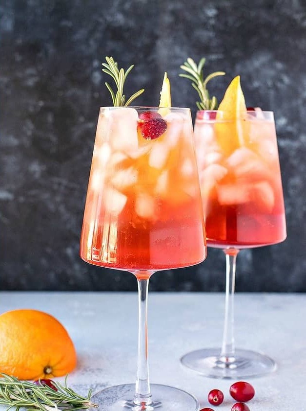 Cranberry Orange Aperol Spritz