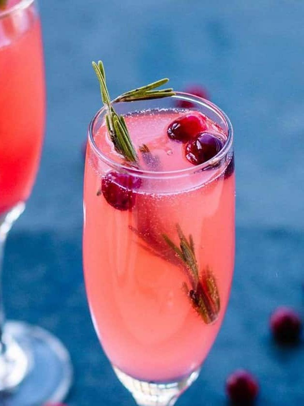 Vanilla Cranberry Mimosa