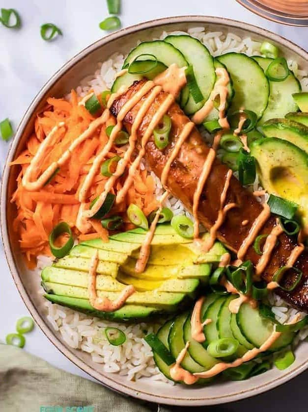 Salmon Rice Bowl