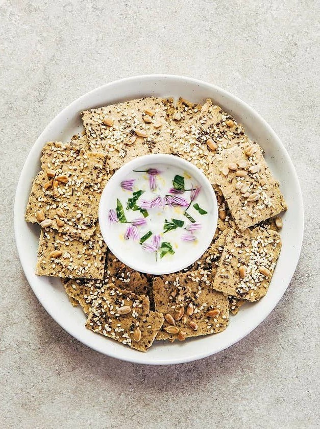 Multi-Seed Oat Flour Crackers