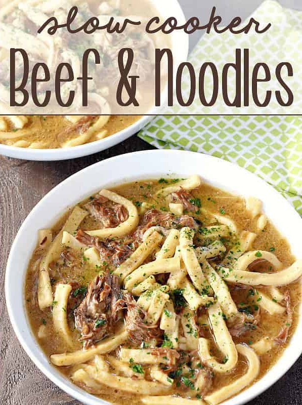 Slow Cooker Beef and Noodles