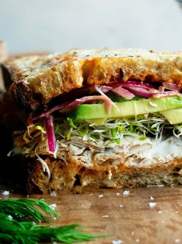 Smoked Turkey Sandwich with Spicy Mayo