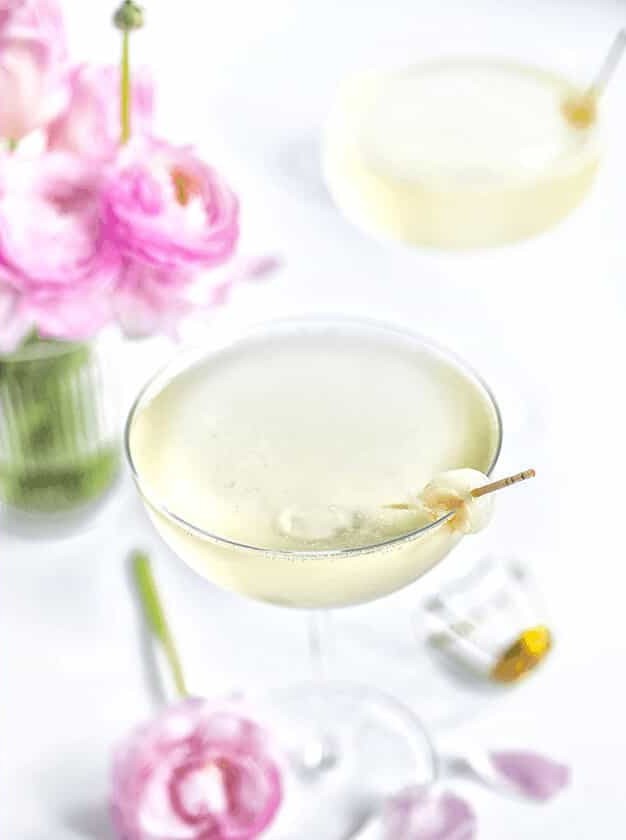 Lychee French 75 Cocktail