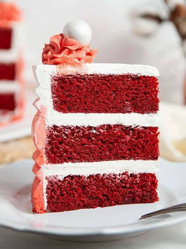 Doctored Red Velvet Box Mix Cake