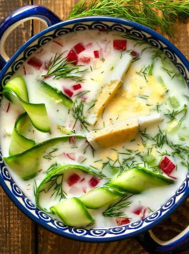 Cold Cucumber Soup with Dill