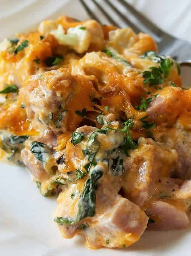 Low Carb Ham and Cheese Casserole