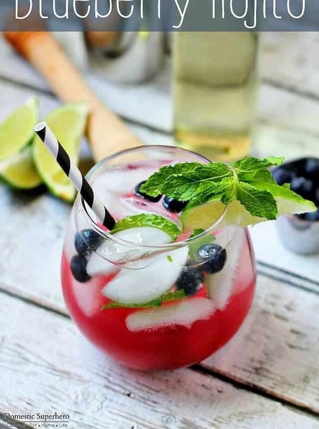 Blueberry Mojitos