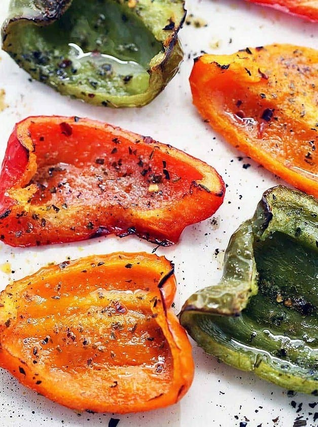 Roasted Bell Peppers with Olive Oil