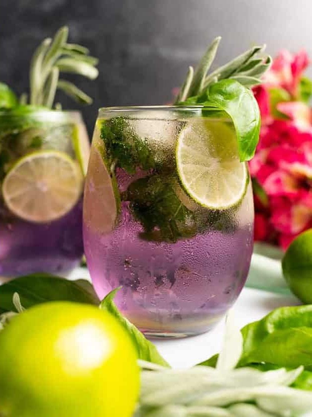 Keto Gin and Tonic With Summer Herbs