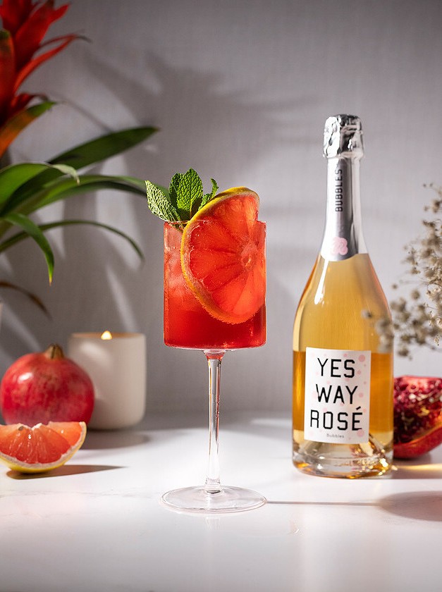 Pomegranate Rosé Paloma