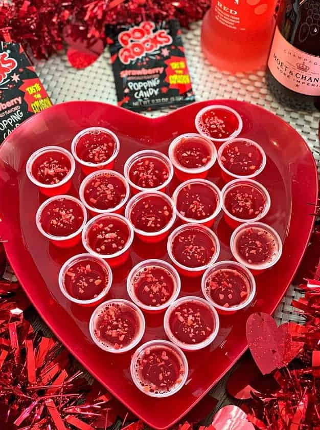 Strawberry Pop Rock Jello Shots