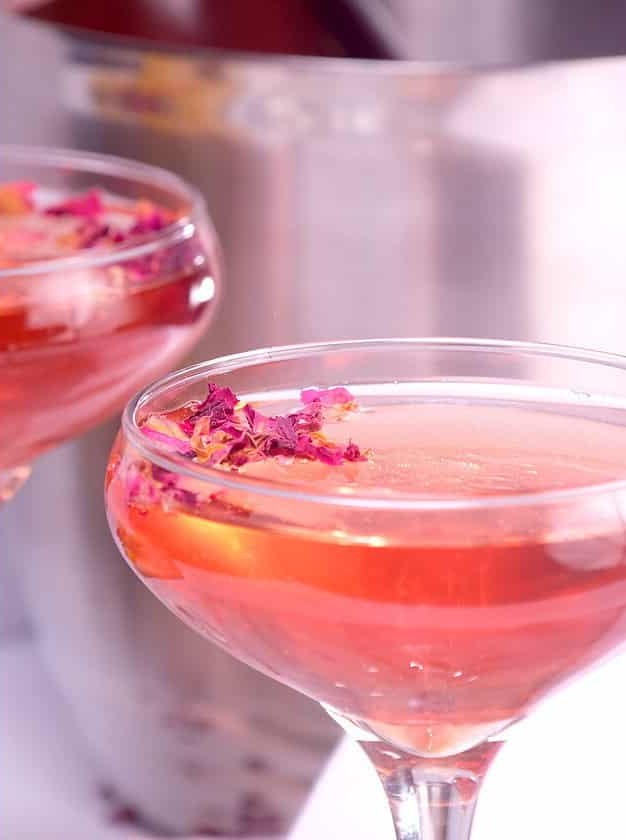 Rosy Rosé Champagne Cocktail