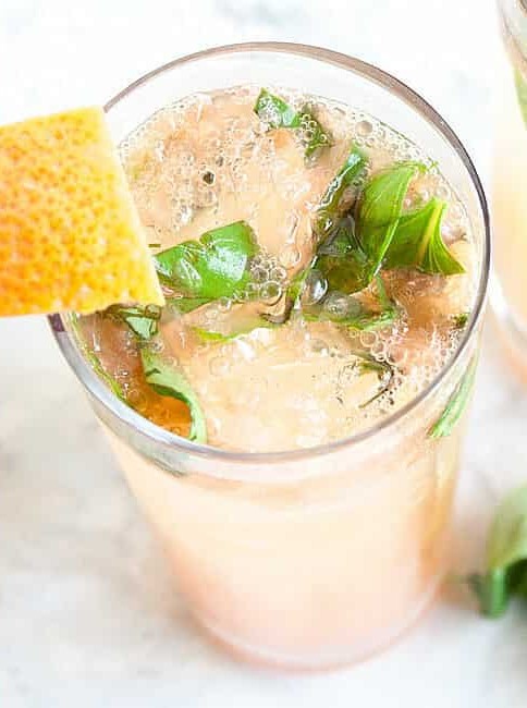 Grapefruit Basil Mojito