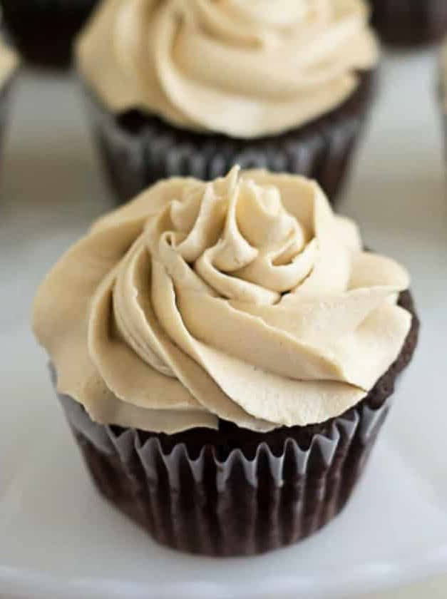 Chocolate Cupcakes with Kahlua Buttercream Frosting