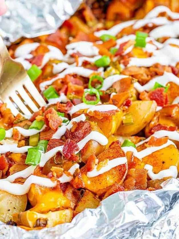 Crock Pot Loaded Potatoes