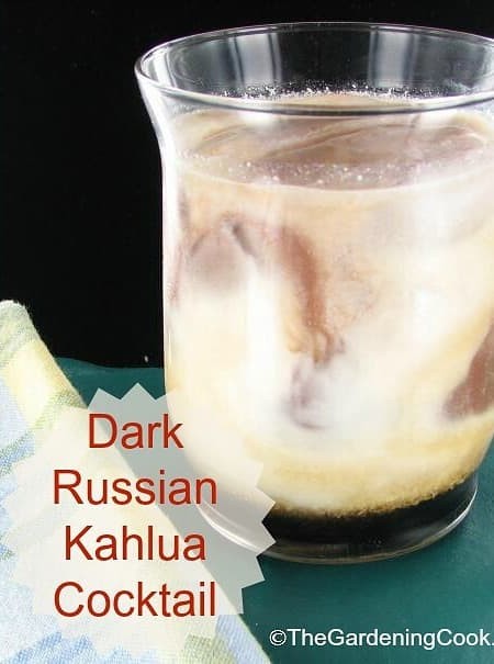 Dark Russian Kahlua Cocktail