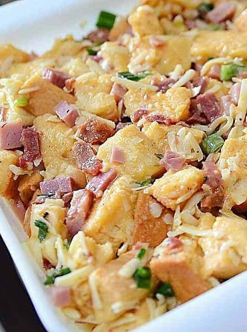 Cheesy Ham Breakfast Casserole