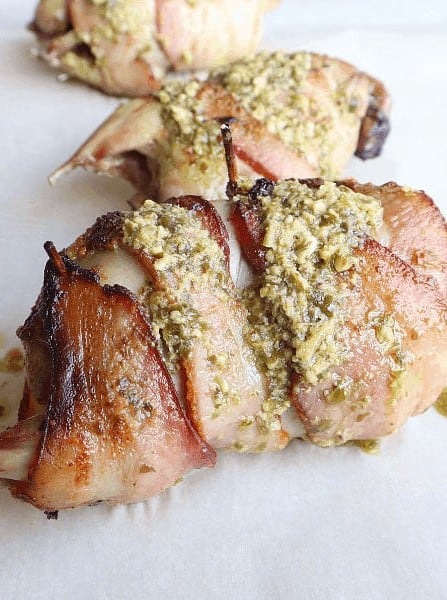 Bacon Wrapped Quail