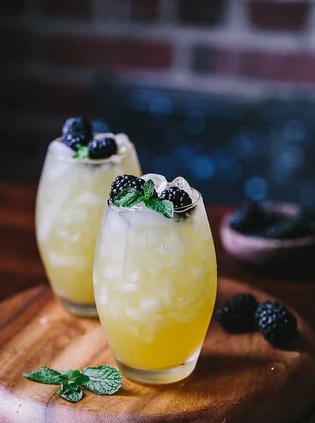 Mango and Blackberry Vodka Cooler