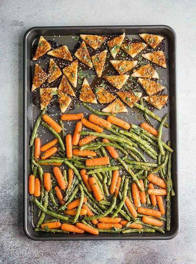 Sheet Pan Baked Tofu & Veggies