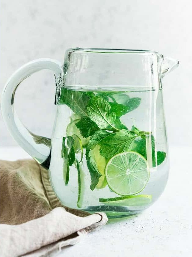 Lime Water with Mint