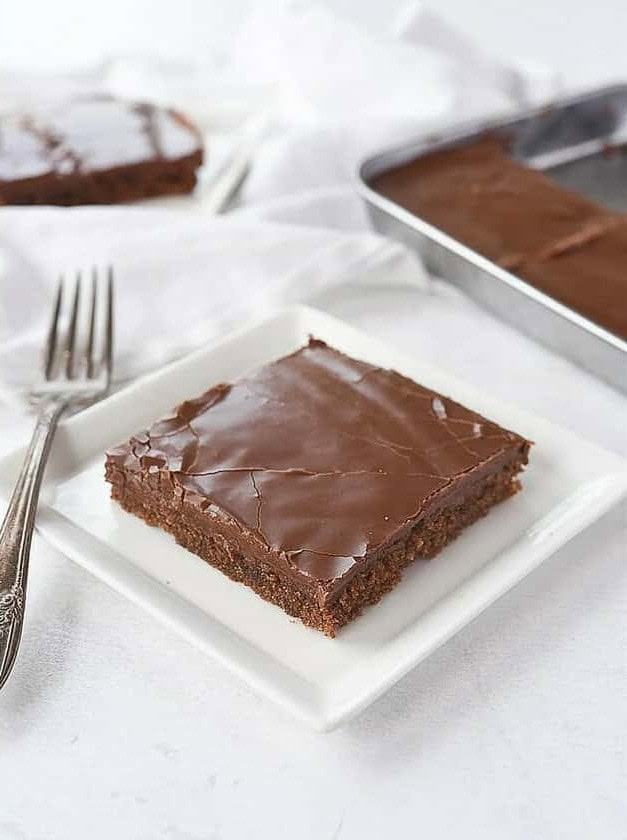 Chocolate Sheet Cake for Two