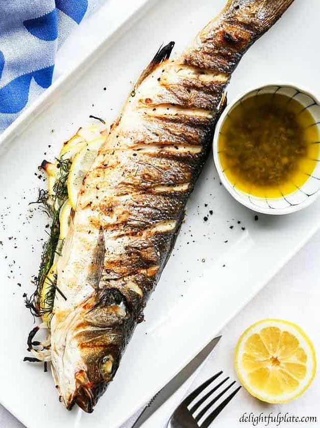 Grilled Whole Branzino