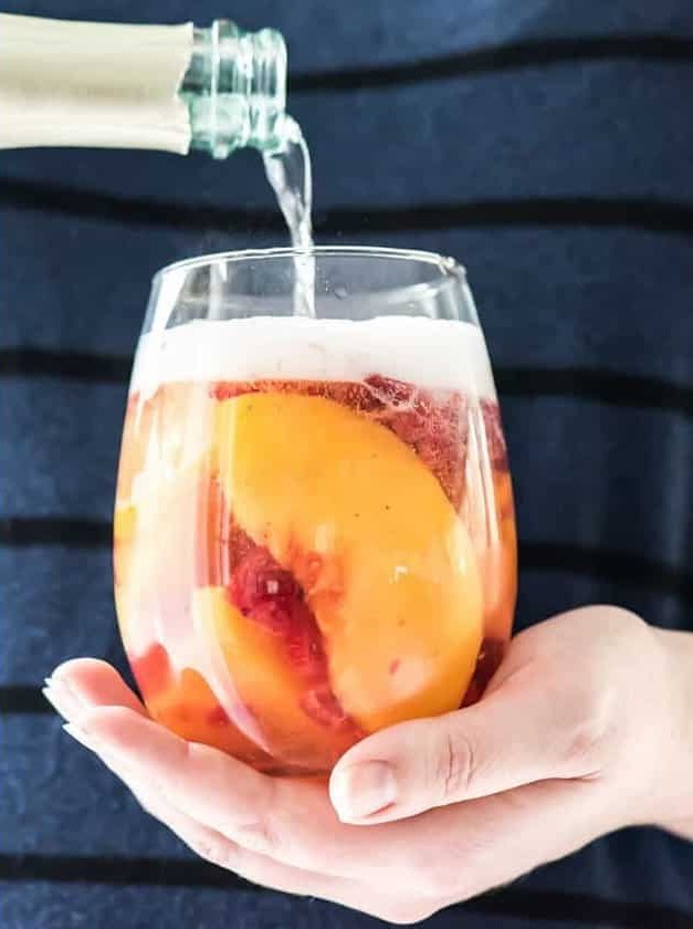 Sparkling Peach Sangria