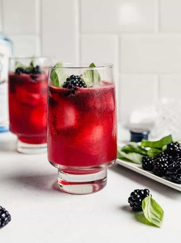 Blackberry Gin Basil Smash