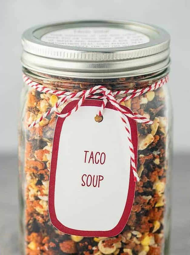 Taco Soup in a Jar