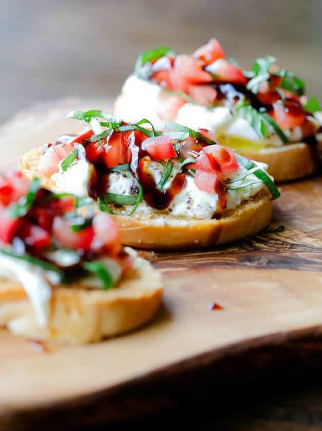 Burrata Caprese Crostini