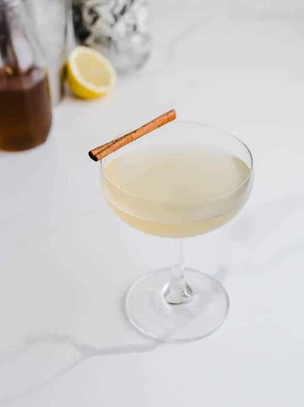 Cinnamon Tequila Sour Cocktail