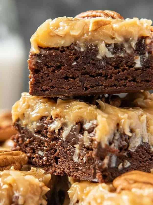 German Chocolate Cake Brownies