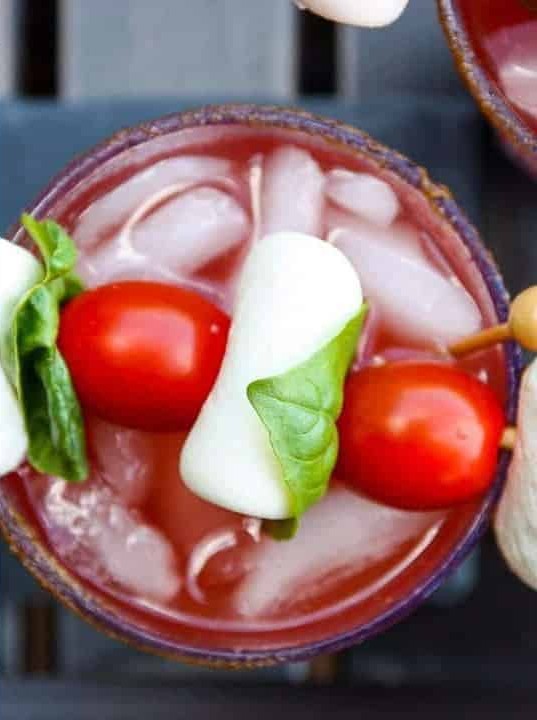 Caprese Caesar Cocktail