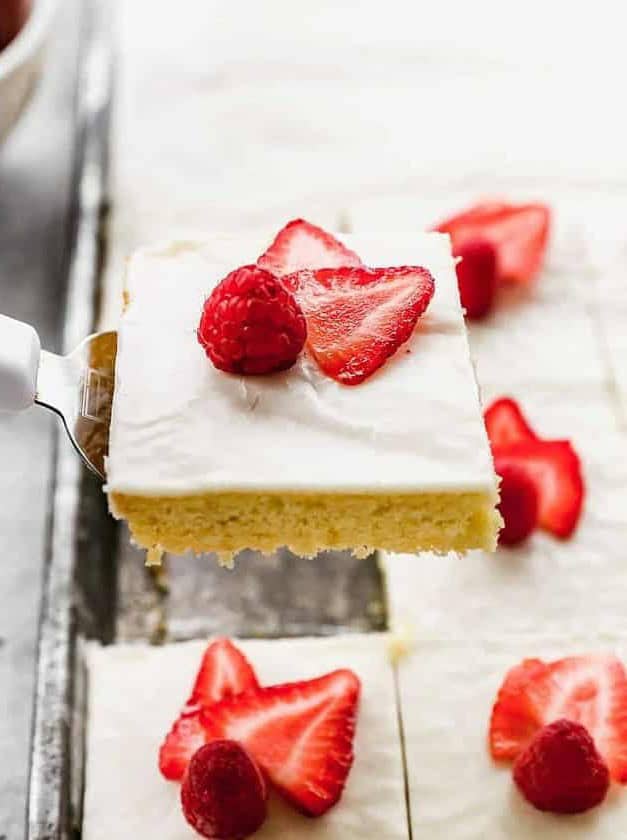 White Texas Sheet Cake