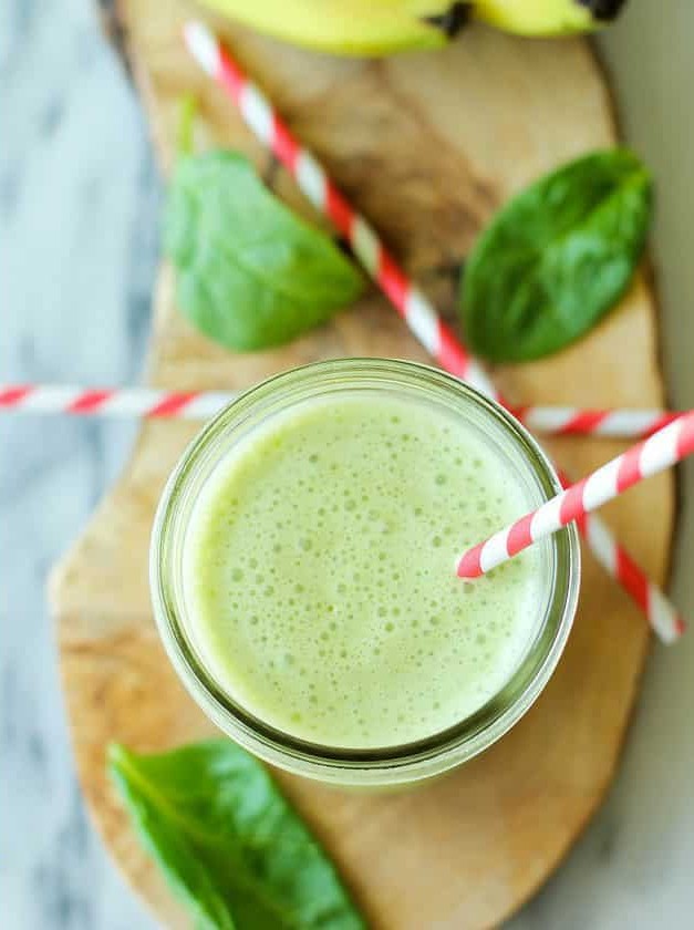 Green Smoothie with Peanut Butter and Banana