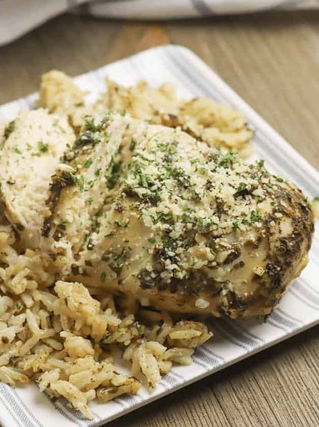 Instant Pot Chicken Breasts and Rice