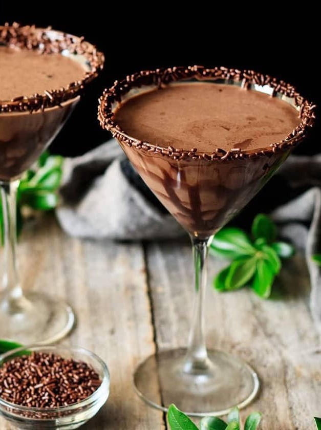 Nonalcoholic Chocolate Mocha Martini