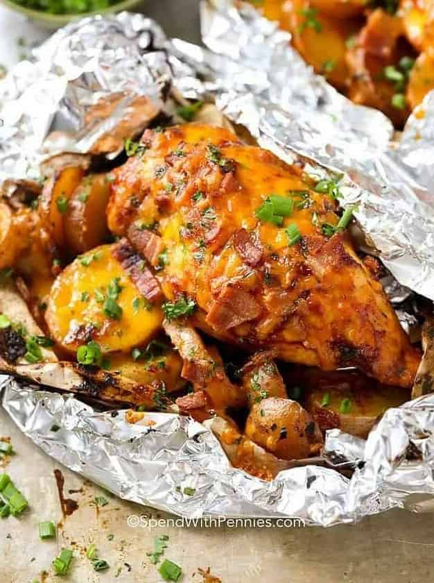 Barbecue Chicken Foil Packets