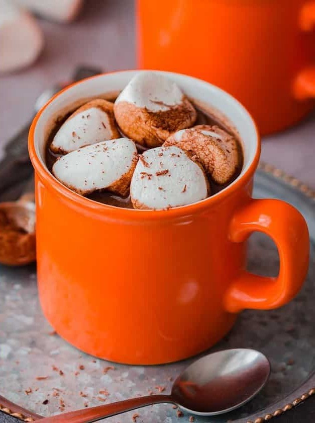 Hot Chocolate Spiked With Rum