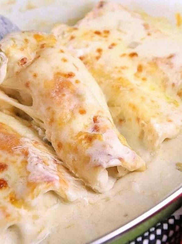 White Chicken Enchiladas