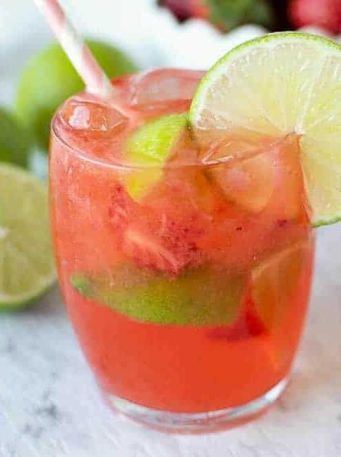 Strawberry Lime Water