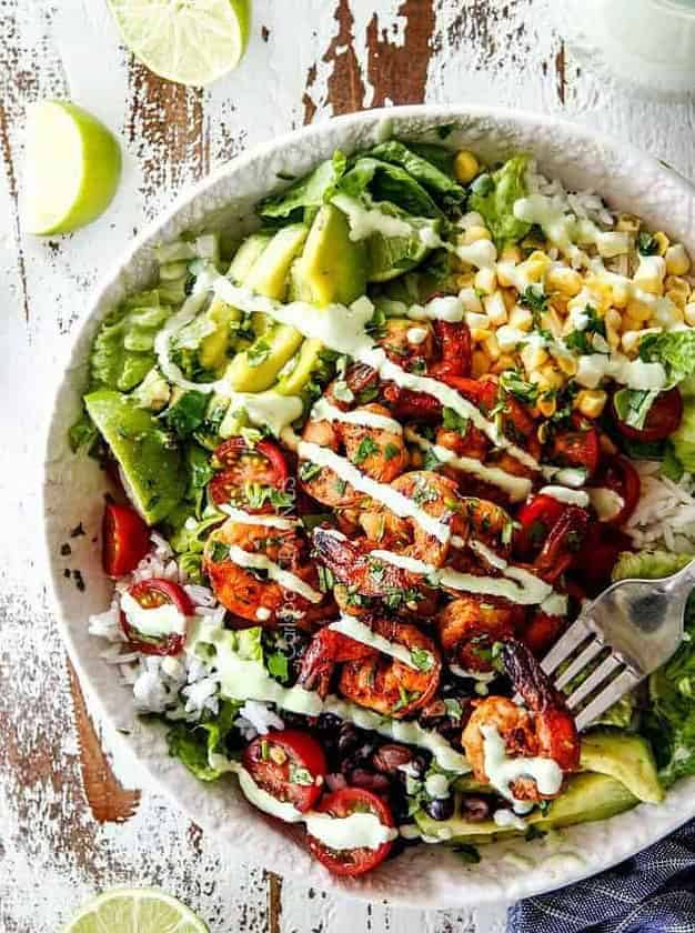 Chipotle Shrimp Burrito Bowls