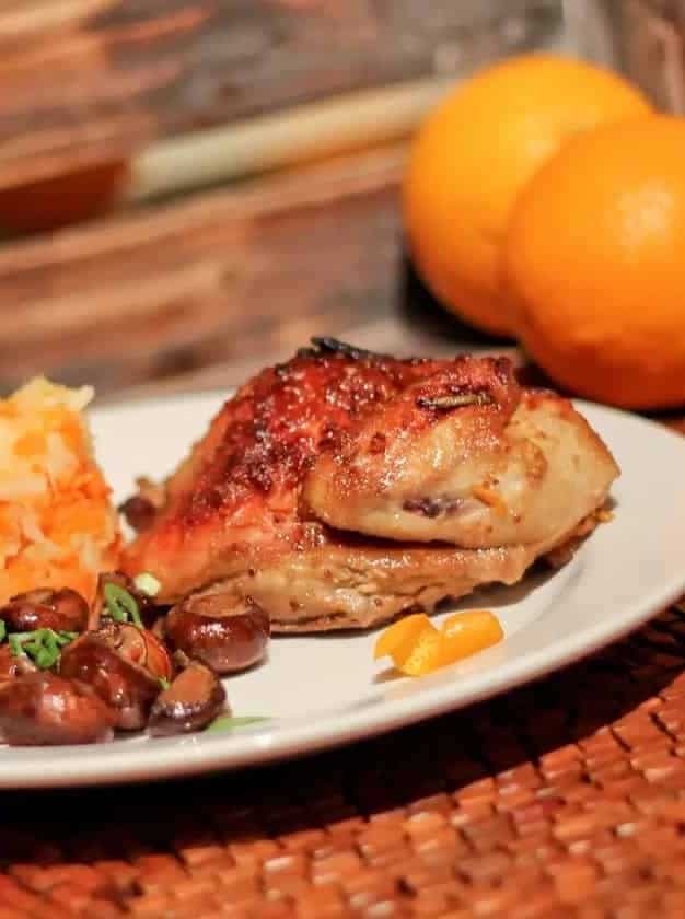 Orange Glazed Cornish Game Hen