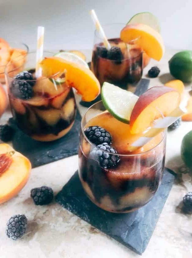 Blackberry Peach Frozen Daiquiri