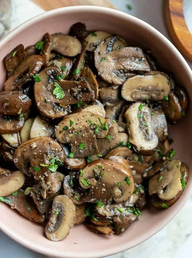 Sautéed Baby Bella Mushrooms