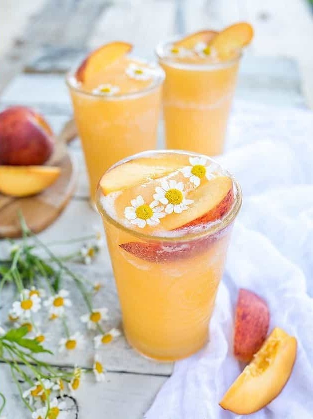 Peach White Wine Slushies